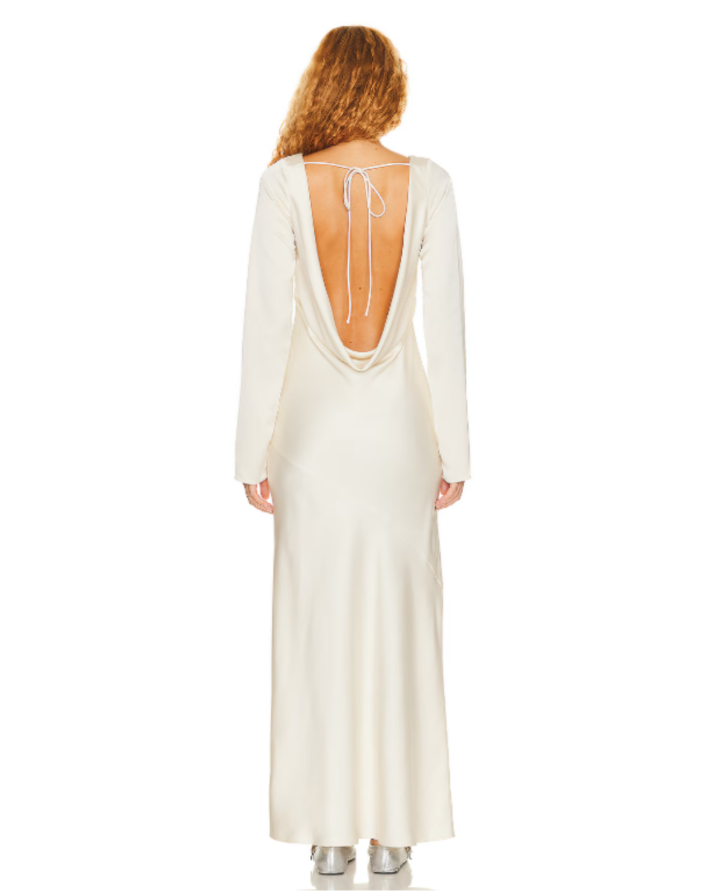 Helsa Long Sleeve Satin Maxi Dress