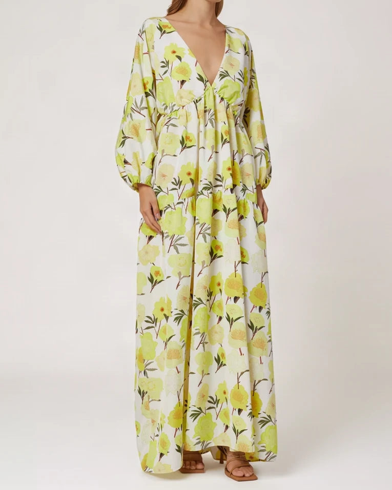 Bernadette Sun Peony Maxi Dress