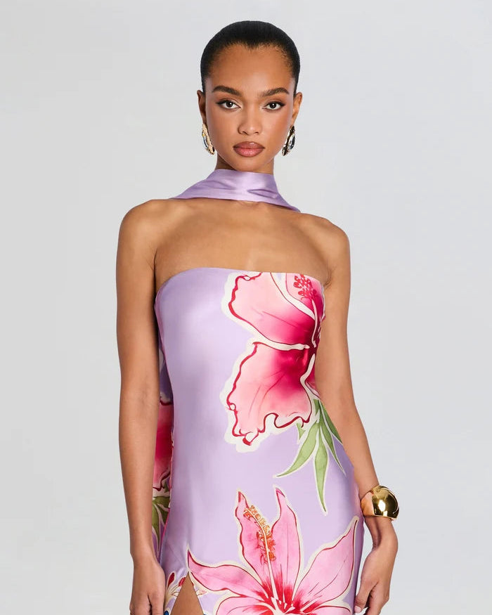 Retrofete Tizzy Silk Scarf Dress
