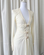 Roberto Cavalli Plunge Midi Dress