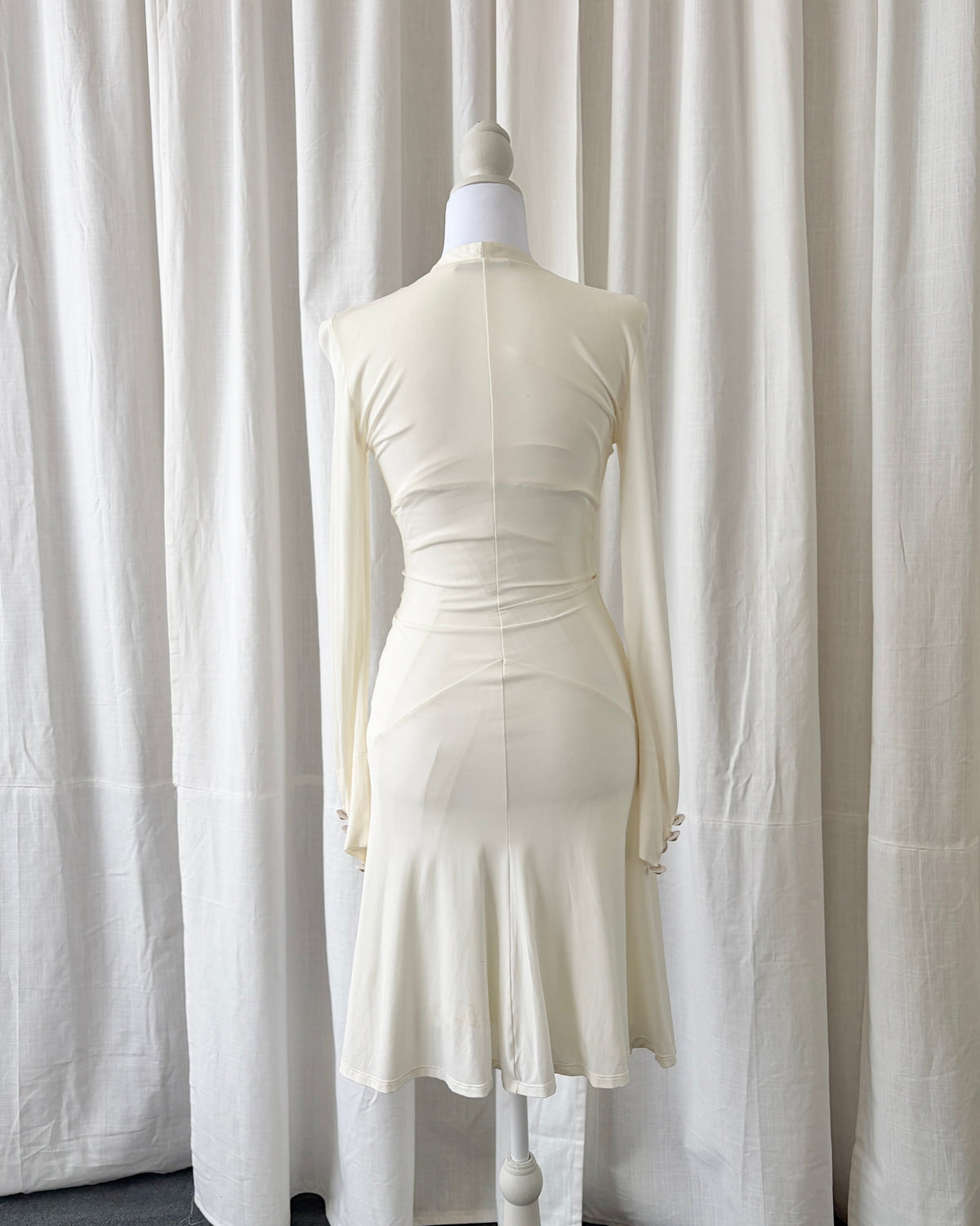 Roberto Cavalli Plunge Midi Dress