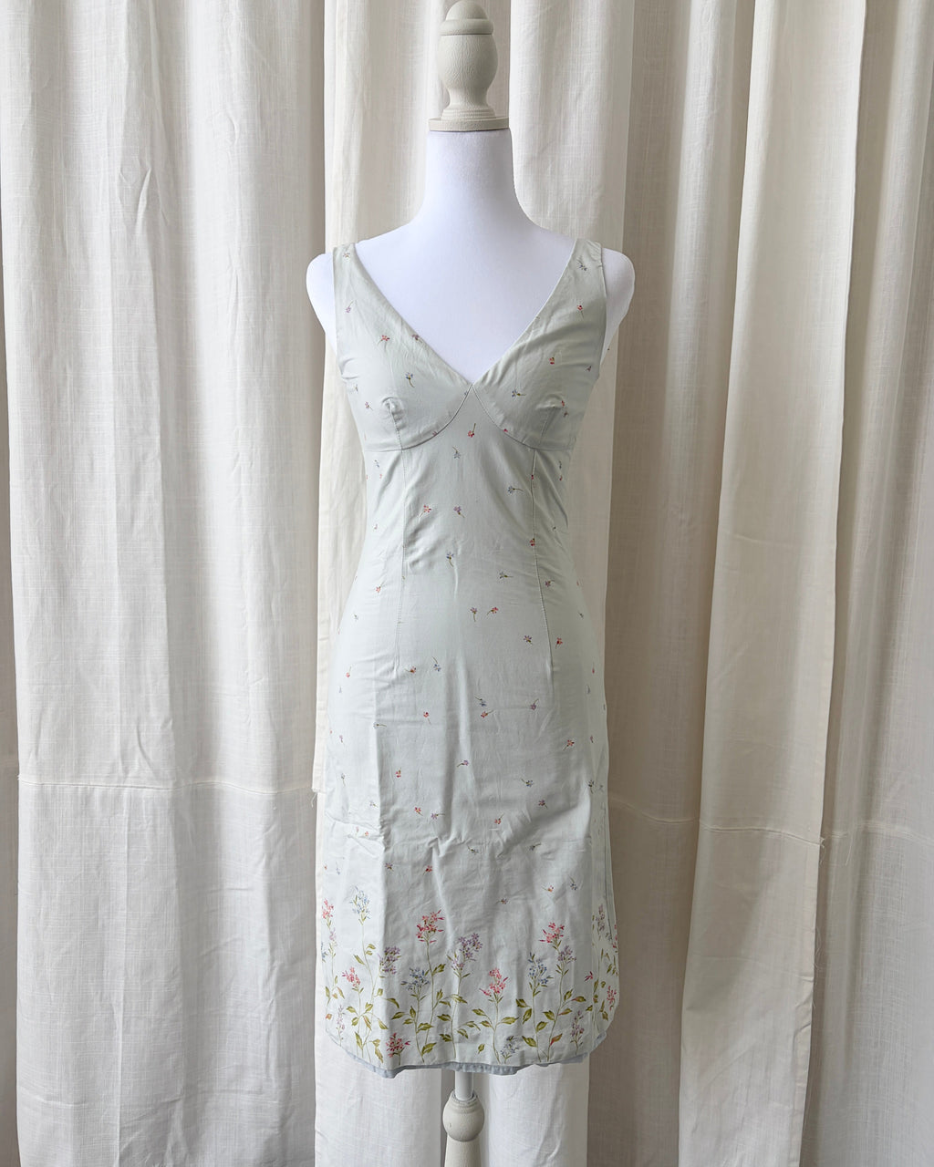 Ralph Lauren 2006 Floral Midi Dress