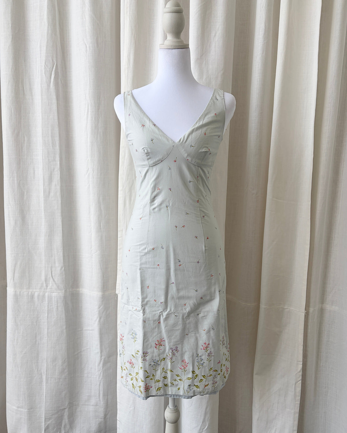 Ralph Lauren 2006 Floral Midi Dress