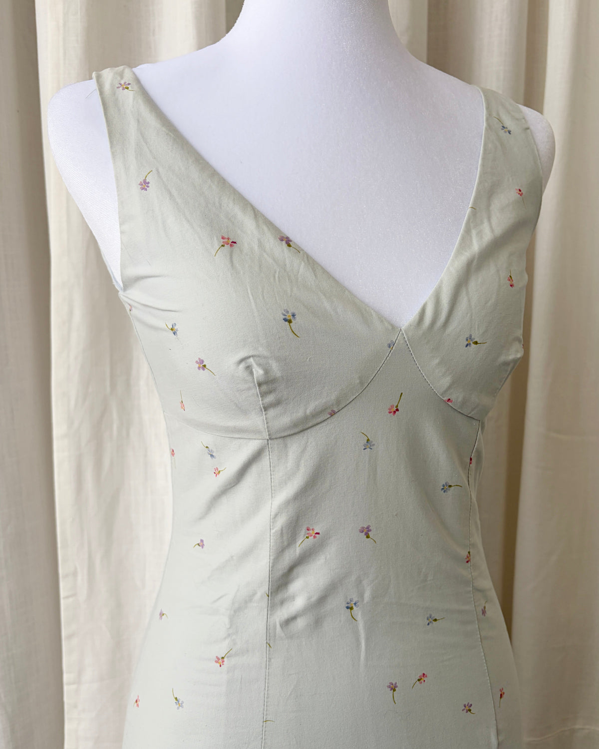 Ralph Lauren 2006 Floral Midi Dress