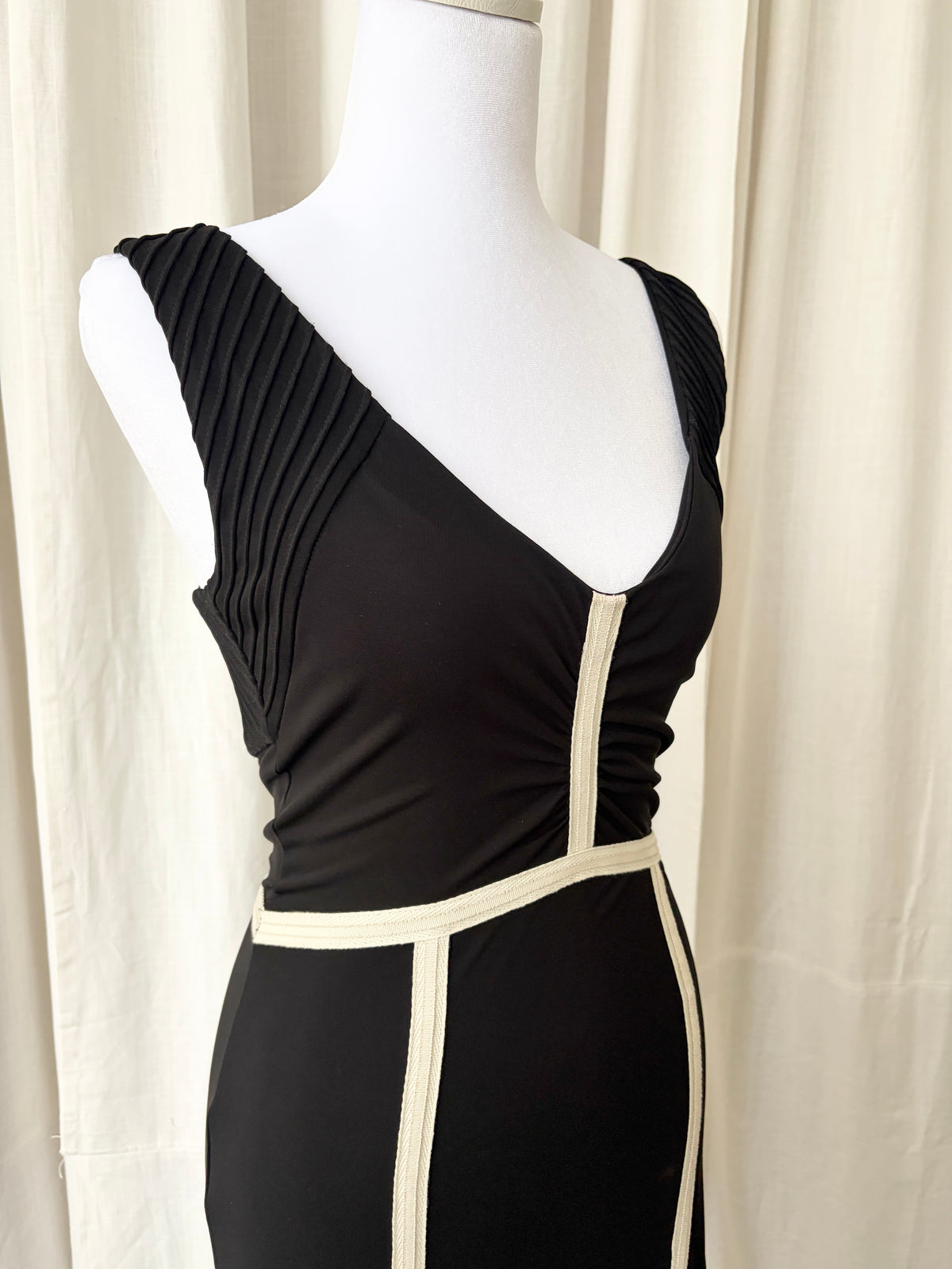 Marc Jacobs 2000's Contrast Midi Dress