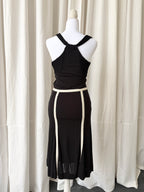 Marc Jacobs 2000's Contrast Midi Dress
