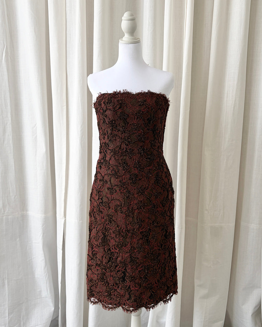 Vintage 1990's Lace Embellished Mini Dress