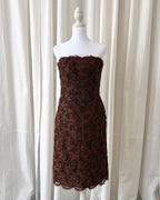Vintage 1990's Lace Embellished Mini Dress