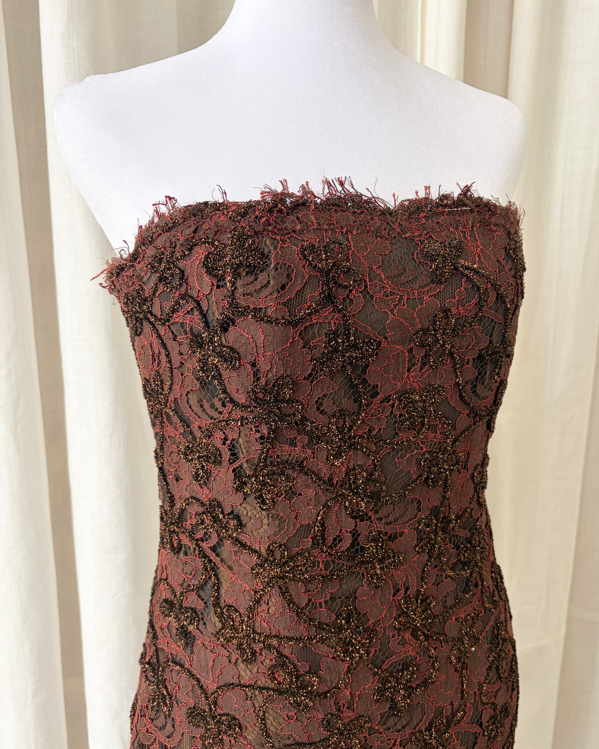 Vintage 1990's Lace Embellished Mini Dress