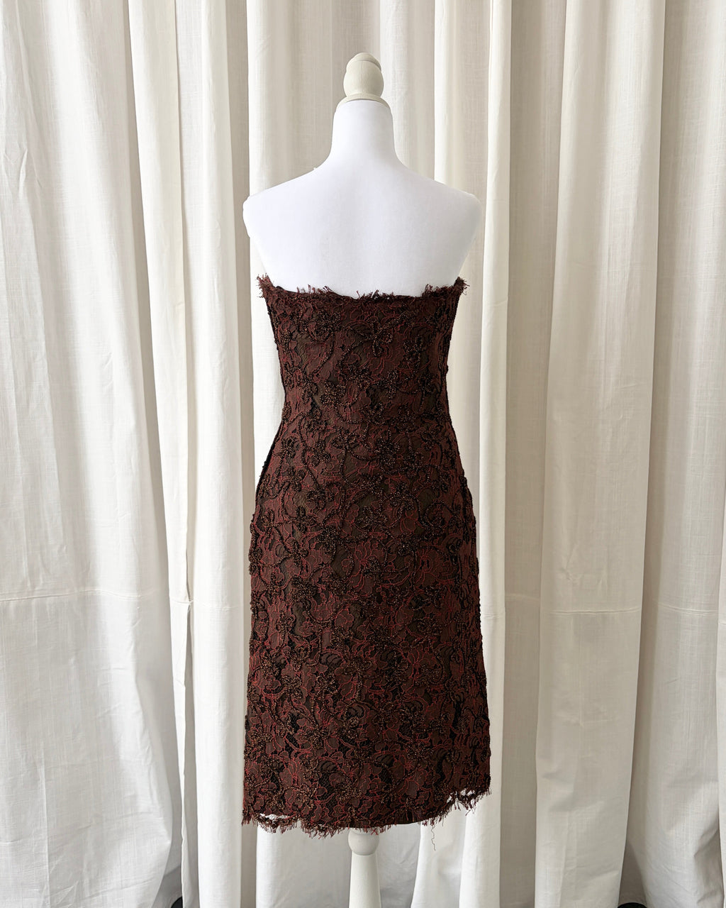 Vintage 1990's Lace Embellished Mini Dress