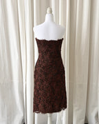 Vintage 1990's Lace Embellished Mini Dress