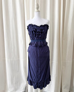 Moschino Couture 2000's Ruffled Midi Dress