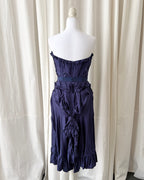 Moschino Couture 2000's Ruffled Midi Dress