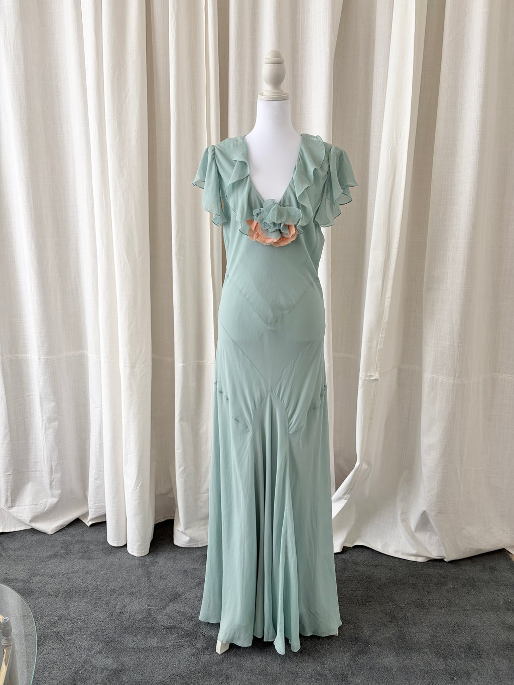 00's Ralph Lauren Bias Cut Maxi Dress