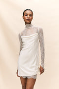 De La Vali Croissant Lace Mini Dress