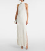 Rotate Sequin Halterneck Maxi Dress