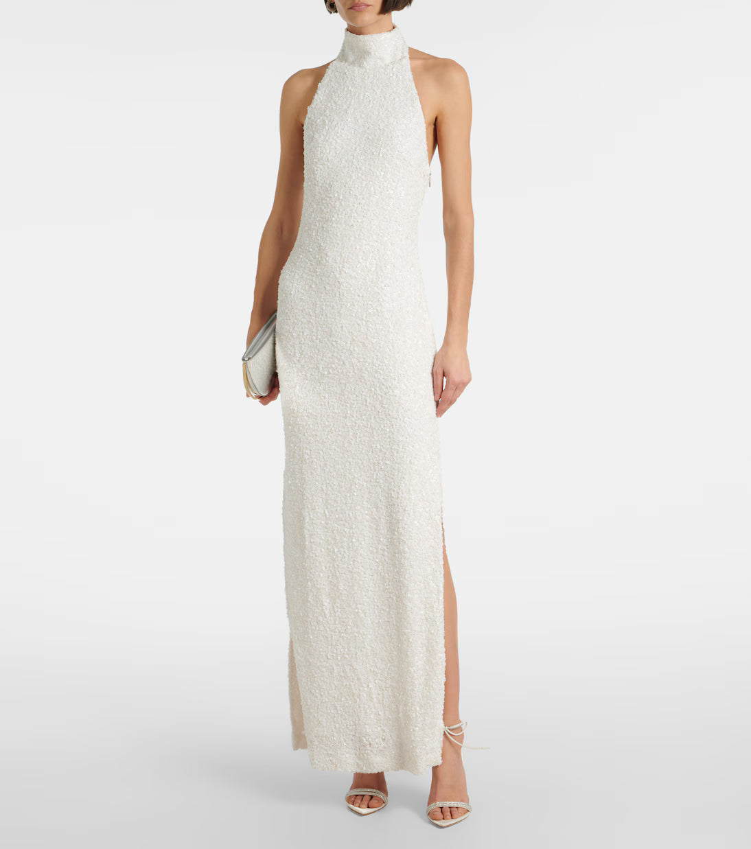 Rotate Sequin Halterneck Maxi Dress