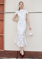 Self Portrait Lace Flower Midi Dress