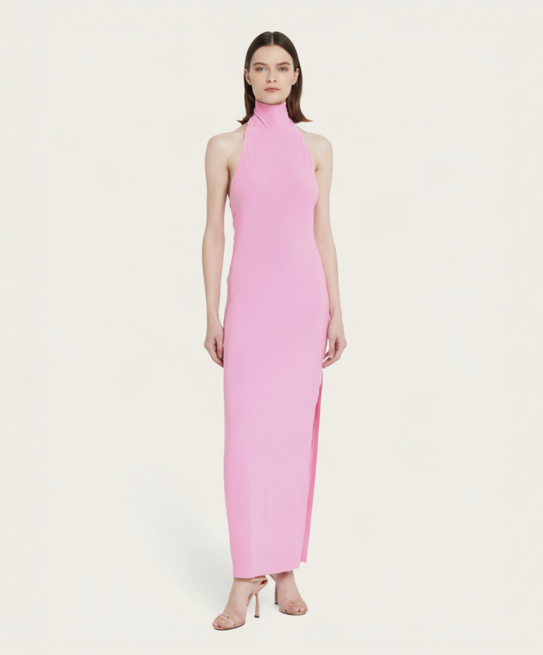 Norma Kamali Halter Maxi Dress