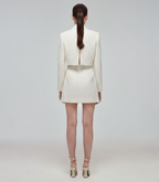 Self Portrait Metallic Boucle Blazer Mini Dress