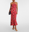 Farm Rio Printed Halter Maxi Dress