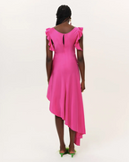For Love and Lemons Lani Silk Midi Dress