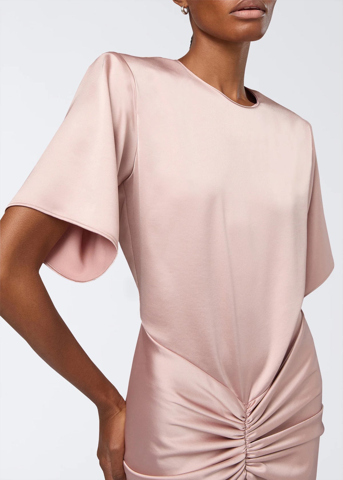 The Andamane Iris Satin Maxi Dress