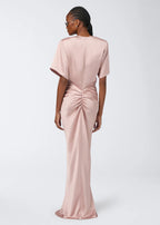 The Andamane Iris Satin Maxi Dress