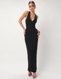 Effie Kats Eiza Plunge Maxi Dress