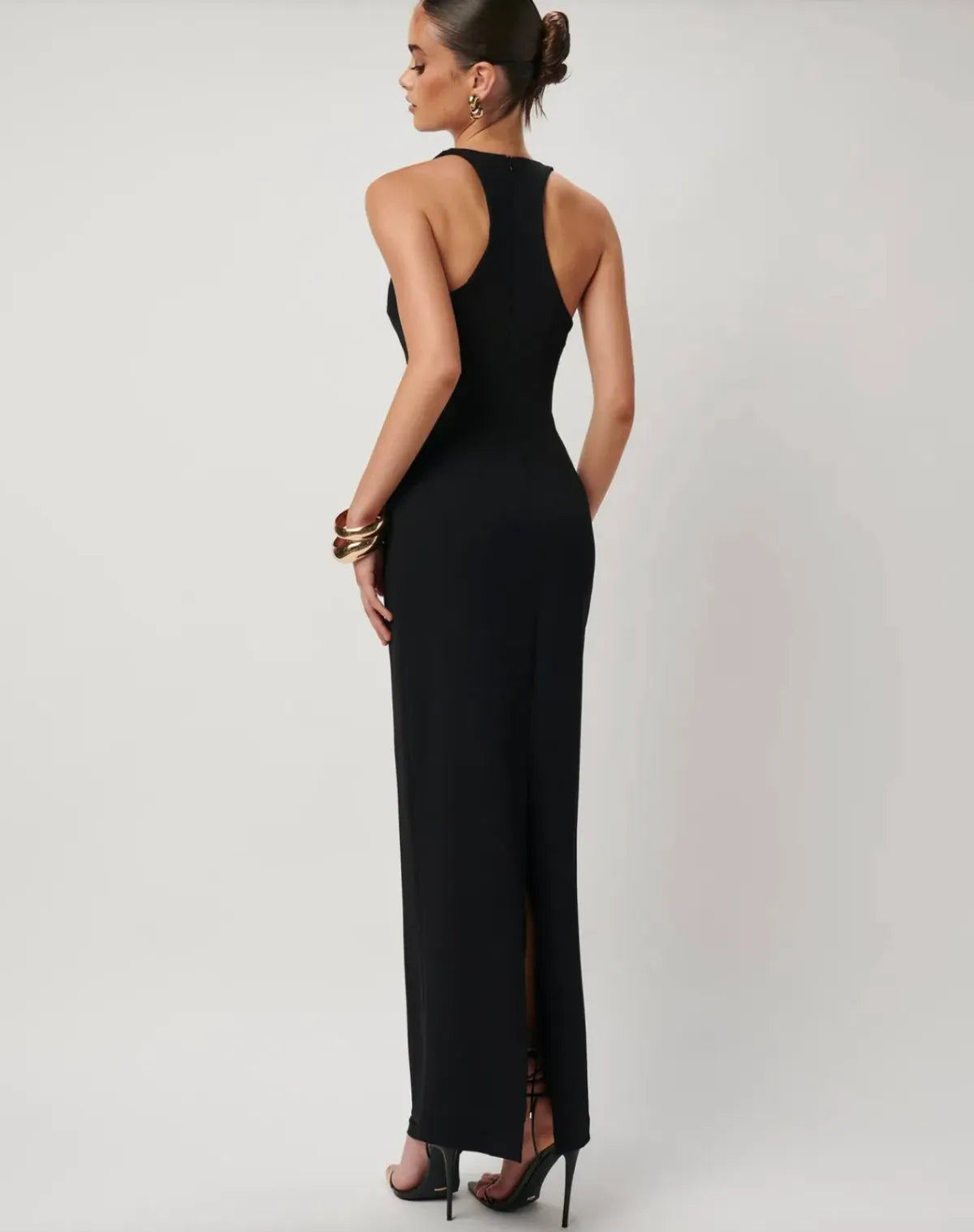Effie Kats Eiza Plunge Maxi Dress