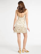 Mille Gold Beaded Mini Dress
