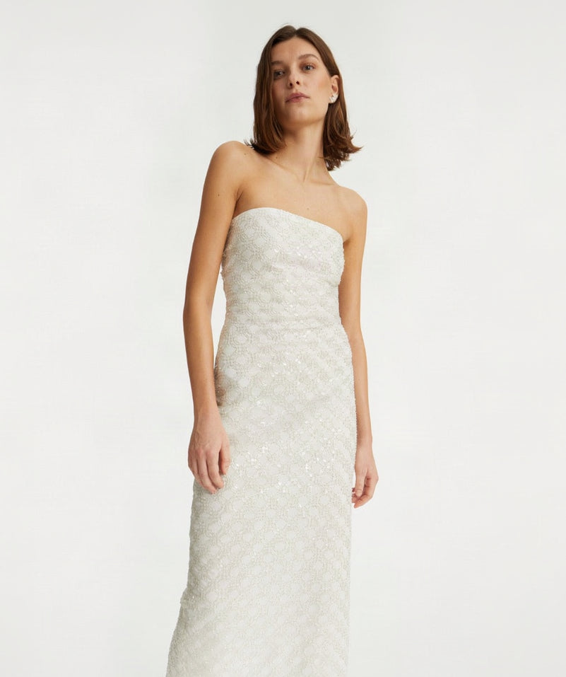 Rotate Beaded Maxi Dress
